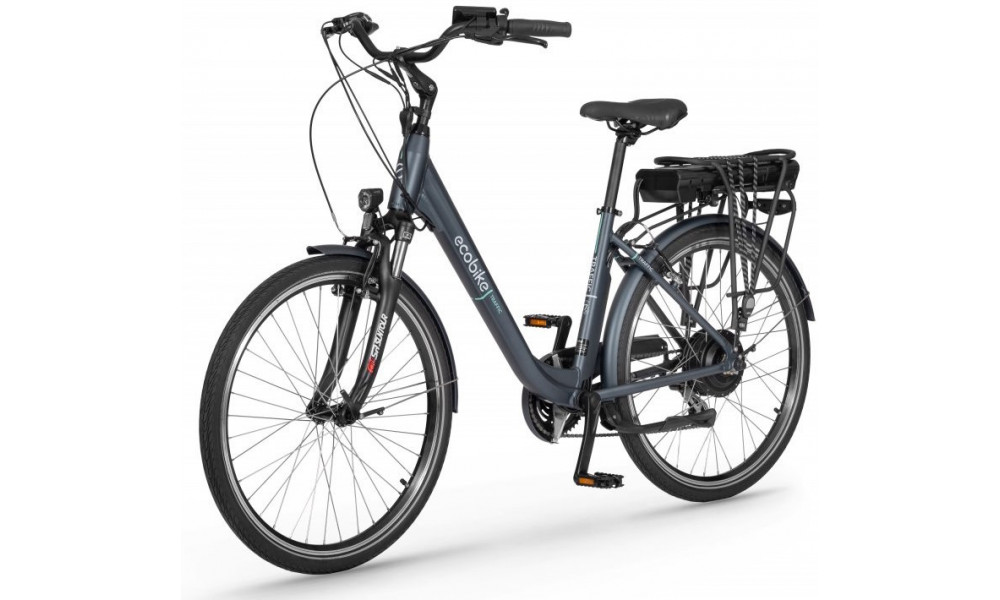 Электрический велосипед Ecobike Traffic 26" 2023 navy blue - 10