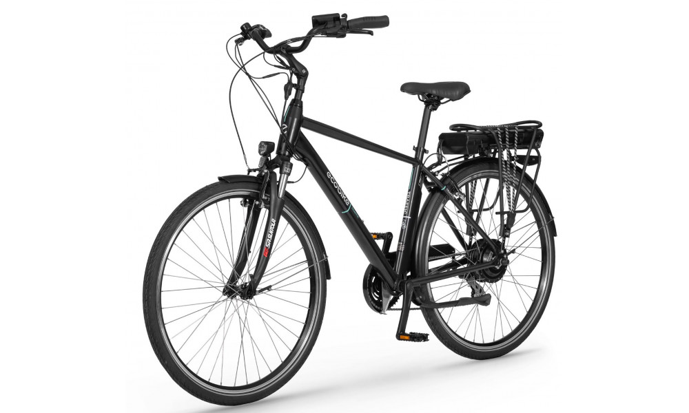 Электрический велосипед Ecobike Traffic Man 28" 2023 black - 5