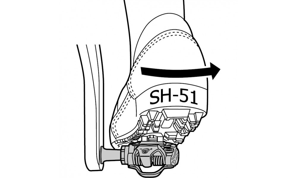 Шипы для педалей Shimano SPD SM-SH51 - 3