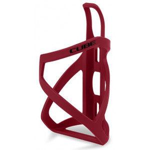 Bottle cage Cube HPP Left-Hand Sidecage matt bordeaux 'n'glossy black