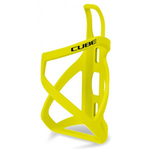 Bottle cage Cube HPP Left-Hand Sidecage matt neon yellow'n'glossy black