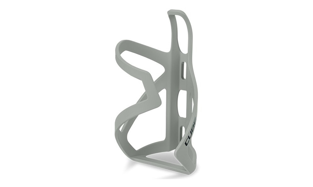 Bottle cage Cube HPP Sidecage matt swamp grey'n'glossy black 
