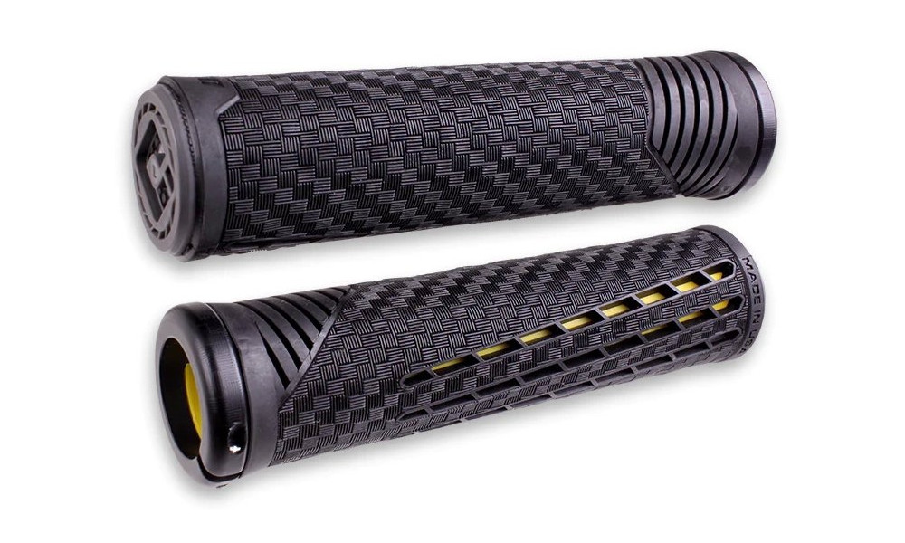 Grips ODI CF v2.1 Lock-On 135mm Black/Yellow 