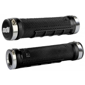 Ручки руля ODI Ruffian MX MTB Lock-On Bonus Pack Black/Silver