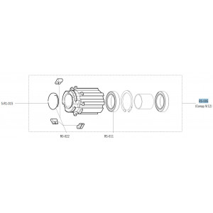 Корпус втулки Fulcrum for Campagnolo 9/10/11-speed cassettes