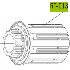Корпус втулки Fulcrum Racing Sport for Shimano HG and SRAM 8/9/10/11-speed cassettes Корпус втулки Fulcrum Racing Sport for Shimano HG and SRAM 8/9/10/11-speed cassettes