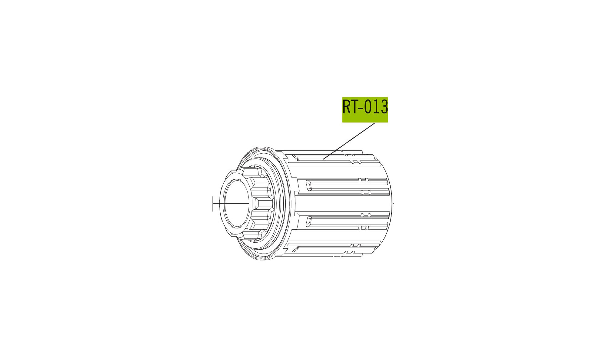 Freewheel body Fulcrum Racing Sport for Shimano HG and SRAM 8/9/10/11-speed cassettes 