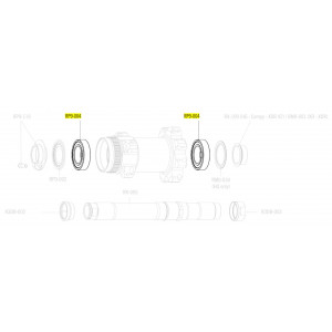 Подшипники для втулки Fulcrum sealed 30x17x7mm (4 шт.)