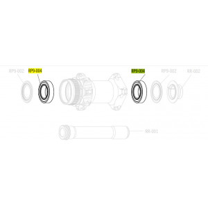 Подшипники для втулки Fulcrum sealed 30x17x7mm (4 шт.)