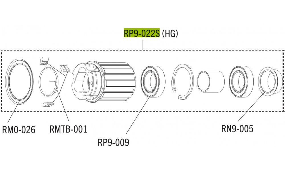 Корпус втулки Fulcrum Red Power steel for Shimano HG and SRAM 8/9/10/11-speed cassettes 