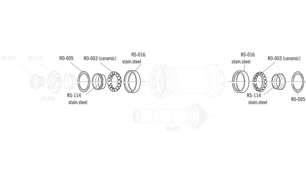 Ball bearing Fulcrum CULT ceramic front (2 pcs.) 