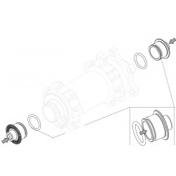 Adapter Fulcrum for thru axle from 15x100mm to 9x100mm QR