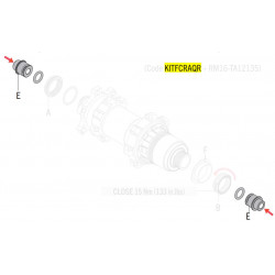 Adapter Fulcrum for thru axle from 12mm to 9mm QR