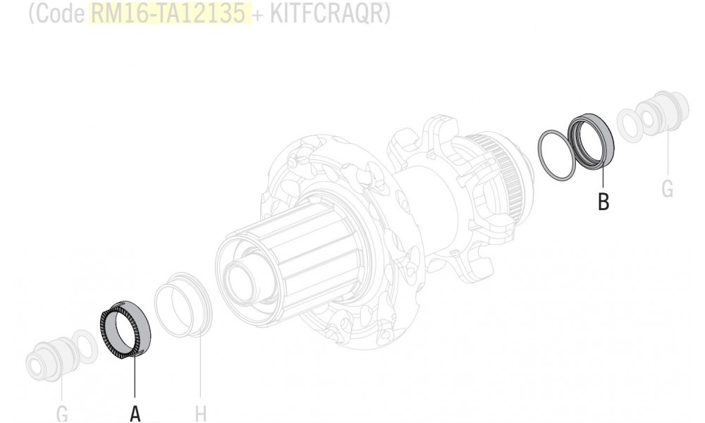 Adapter Fulcrum for thru axle from 12x142mm to 12x135mm - 1