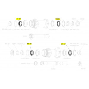 Подшипники для втулки Fulcrum R1-007 (4 шт.)