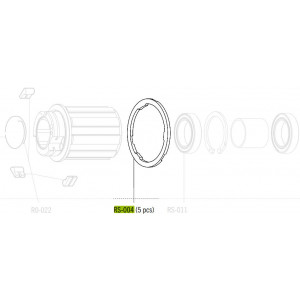 Проставка для задней звездочки Fulcrum for Shimano HG11 freewheel body (5 шт.)