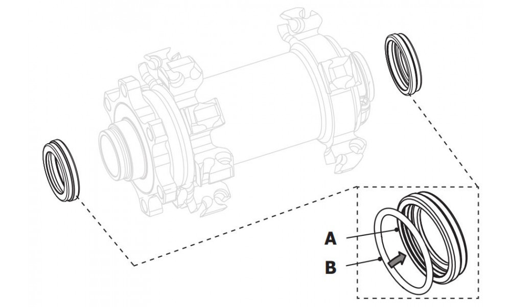 Ąäąļņåš Fulcrum for front hub from 9mm QR to 15mm thru axle 