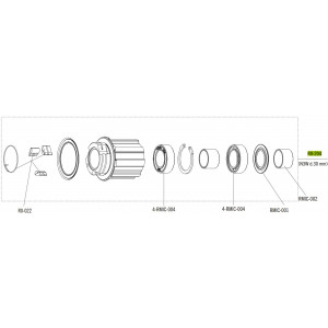 Корпус втулки Fulcrum 30mm for Campagnolo N3W 13-speed cassettes