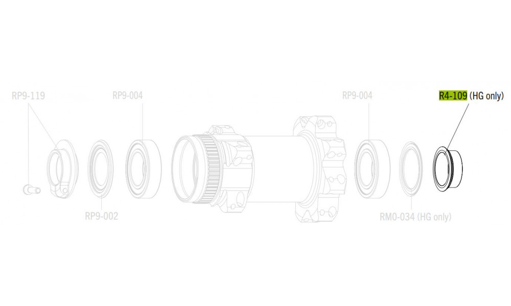 Rear hub part Fulcrum DB spacer - 1