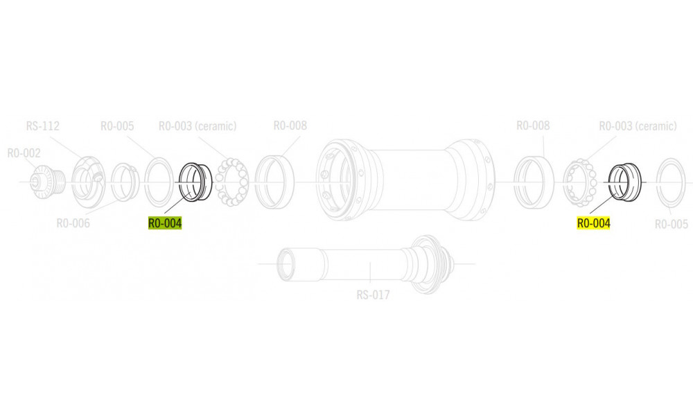 Hub cone Fulcrum front (4 pcs.) 