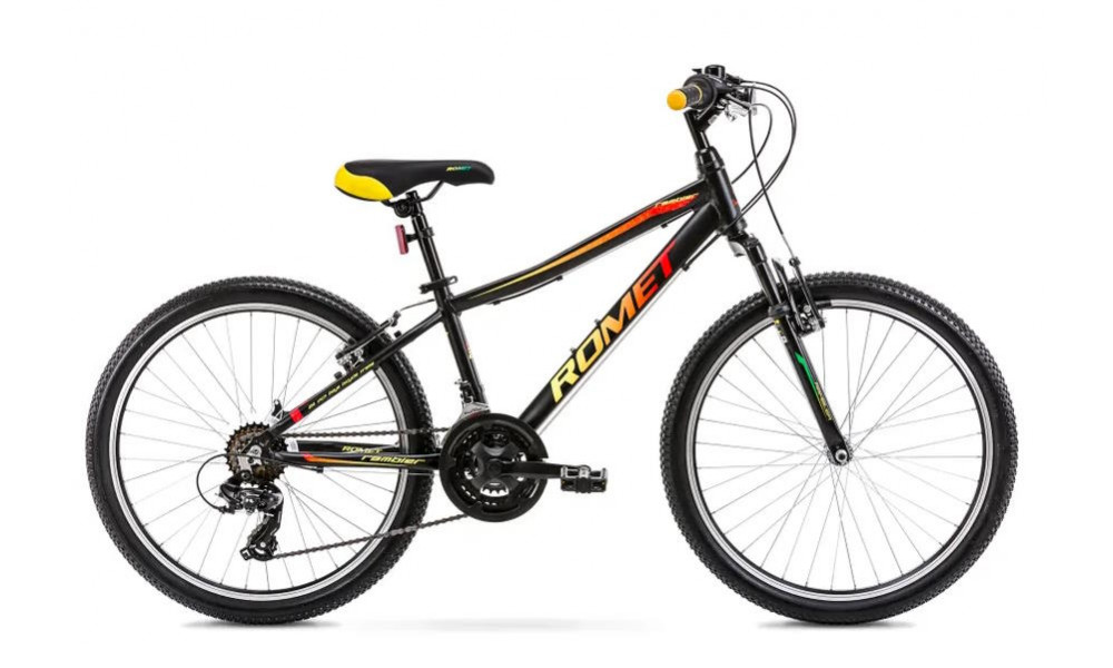 Велосипед Romet Rambler 24" Alu 2023 black-red 