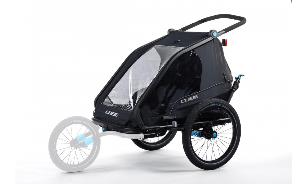 Kids trailer Cube Double CMPT black - 4