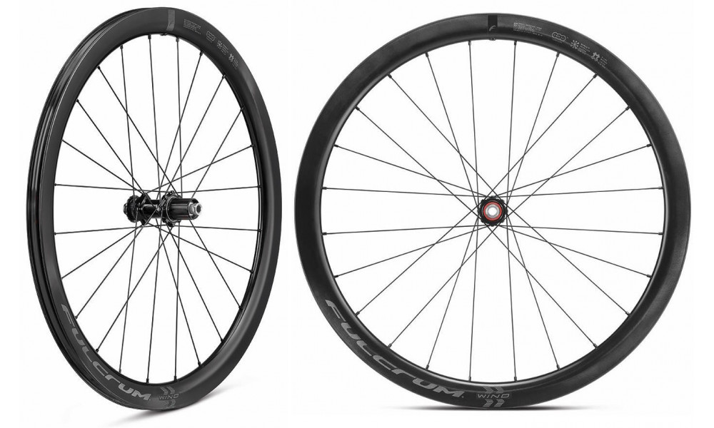 Комплект велосипедных колес Fulcrum Wind 42 DB 2WF C23 AFS front HH12 - rear HH12/142-Shimano MS12 