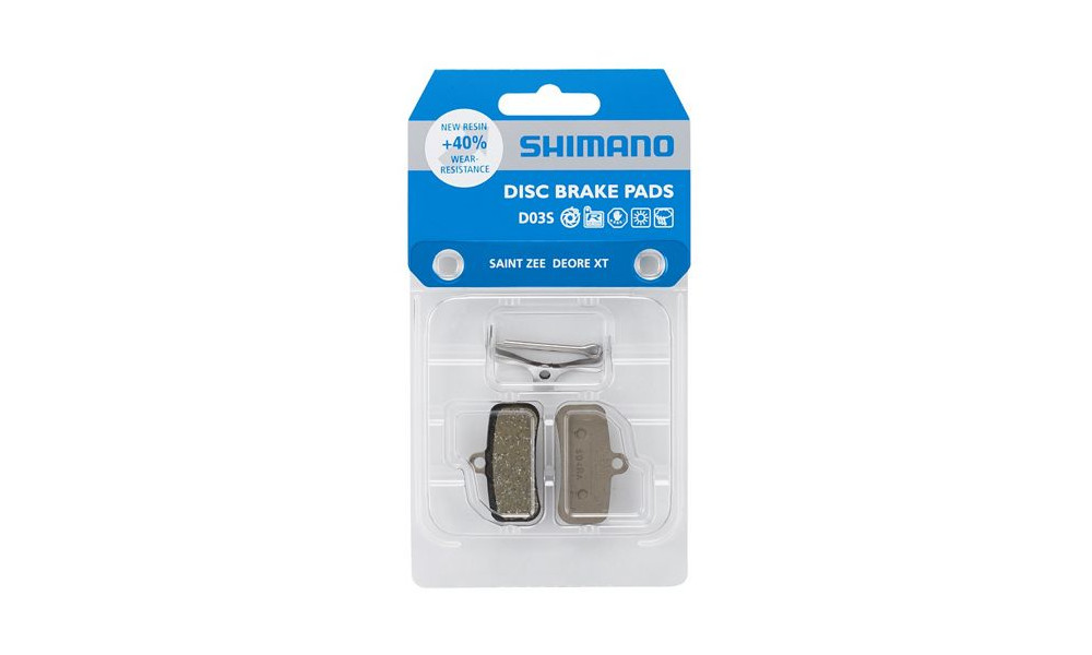 Дисковые тормозные колодки Shimano D03S Resin - 2