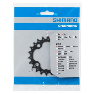 Передняя звезда Shimano SLX FC-M660 64mm 9-speed 22T-L