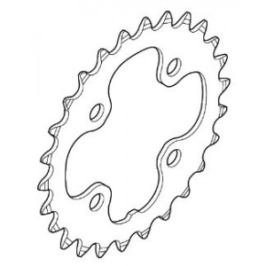 Передняя звезда Shimano SLX FC-M660 64mm 9-speed 26T-L