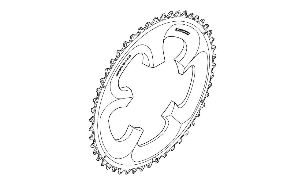 Передняя звезда Shimano ULTEGRA FC-6750 110mm 10-speed 50T-F 