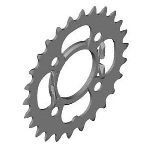 Chainring Shimano ACERA FC-M391/430 64mm with chain protector 9-speed 22T black