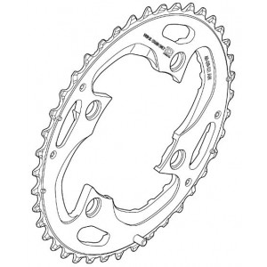 Chainring Shimano XT FC-M782 96mm 10-speed 40T-AN