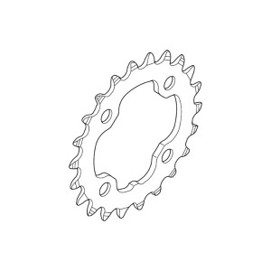 Chainring Shimano XT FC-M782 64mm 10-speed 22T-AN
