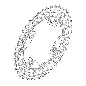 Chainring Shimano SLX FC-M672 96mm 10-speed 40T-AN