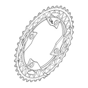 Передняя звезда Shimano SLX FC-M672 96mm 10-speed 40T-AN