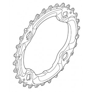 Передняя звезда Shimano XT FC-M782 96mm 10-speed 30T-AN