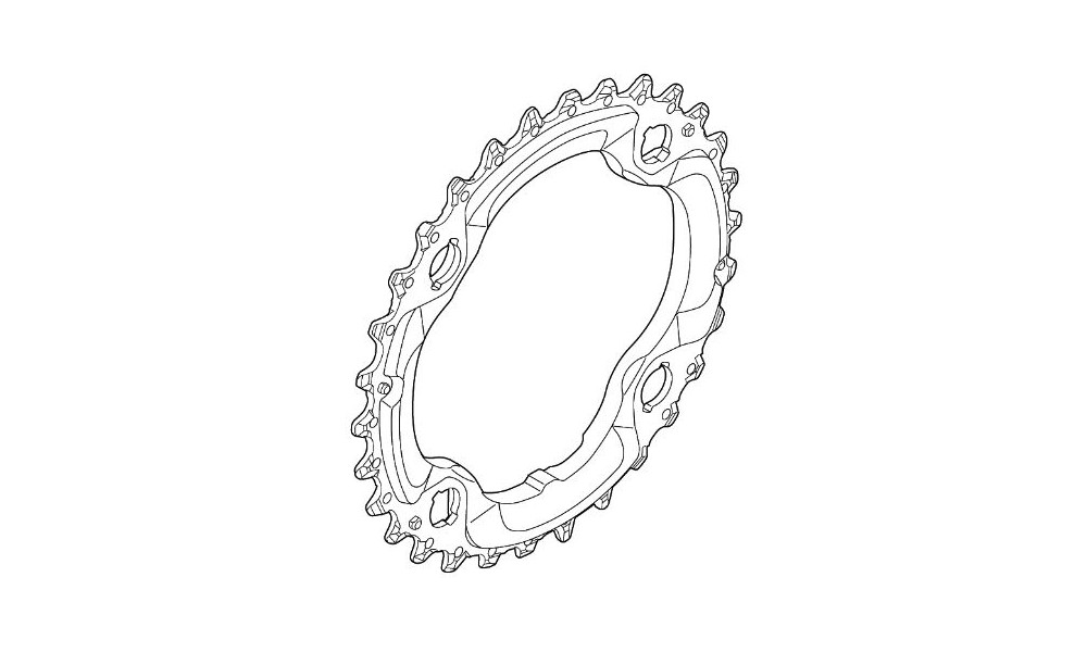 Передняя звезда Shimano XT FC-M782 96mm 10-speed 30T-AN 