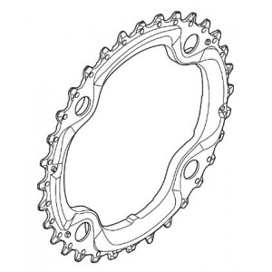 Chainring Shimano DEORE FC-T521 104mm 10-speed 36T-AL
