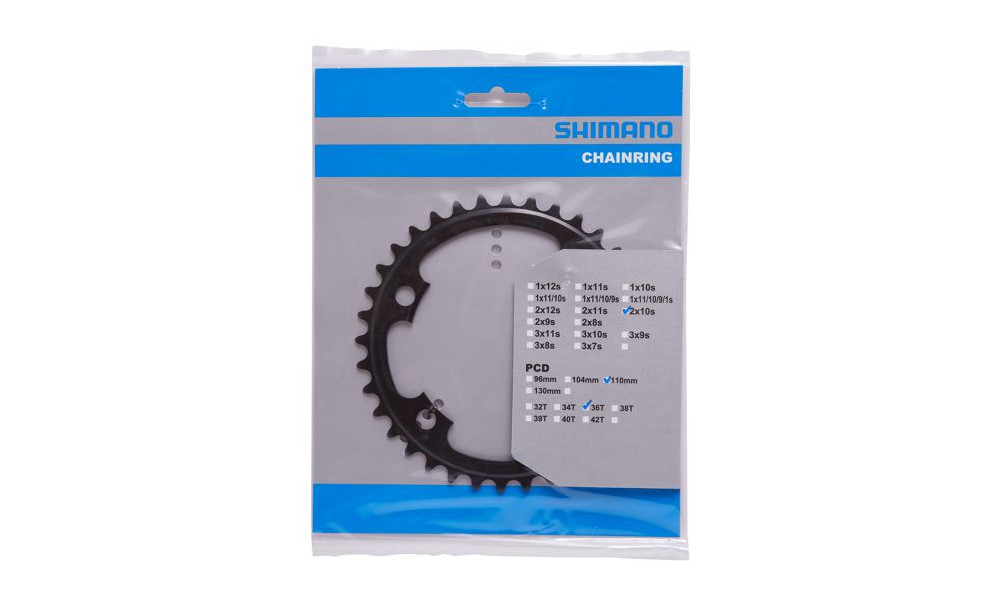 Chainring Shimano TIAGRA FC-4700 110mm for 52-36T 10-speed 36T-ML - 2