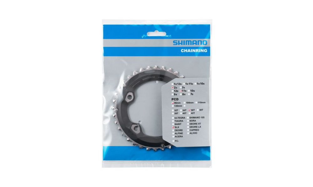 Chainring Shimano SLX FC-M7000-2 96mm for 36-26T 11-speed 36T-BC - 2