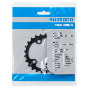 Передняя звезда Shimano SLX FC-M7000 64mm for 34-24T 11-speed 24T-BB