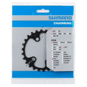 Передняя звезда Shimano SLX FC-M7000 64mm for 36-26T 11-speed 26T-BC