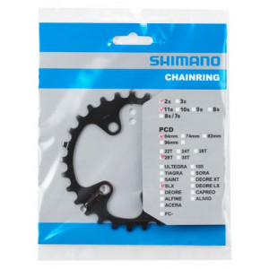 Chainring Shimano SLX FC-M7000 64mm for 38-28T 11-speed 28T-BD