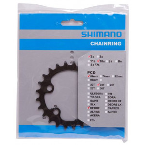 Передняя звезда Shimano DEORE FC-M6000 64mm 10-speed 24T-BE