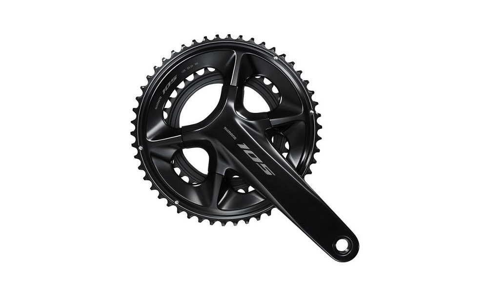 Блок передних звезд Shimano 105 FC-R7100 172.5mm 2x12-speed 50-34T black - 1