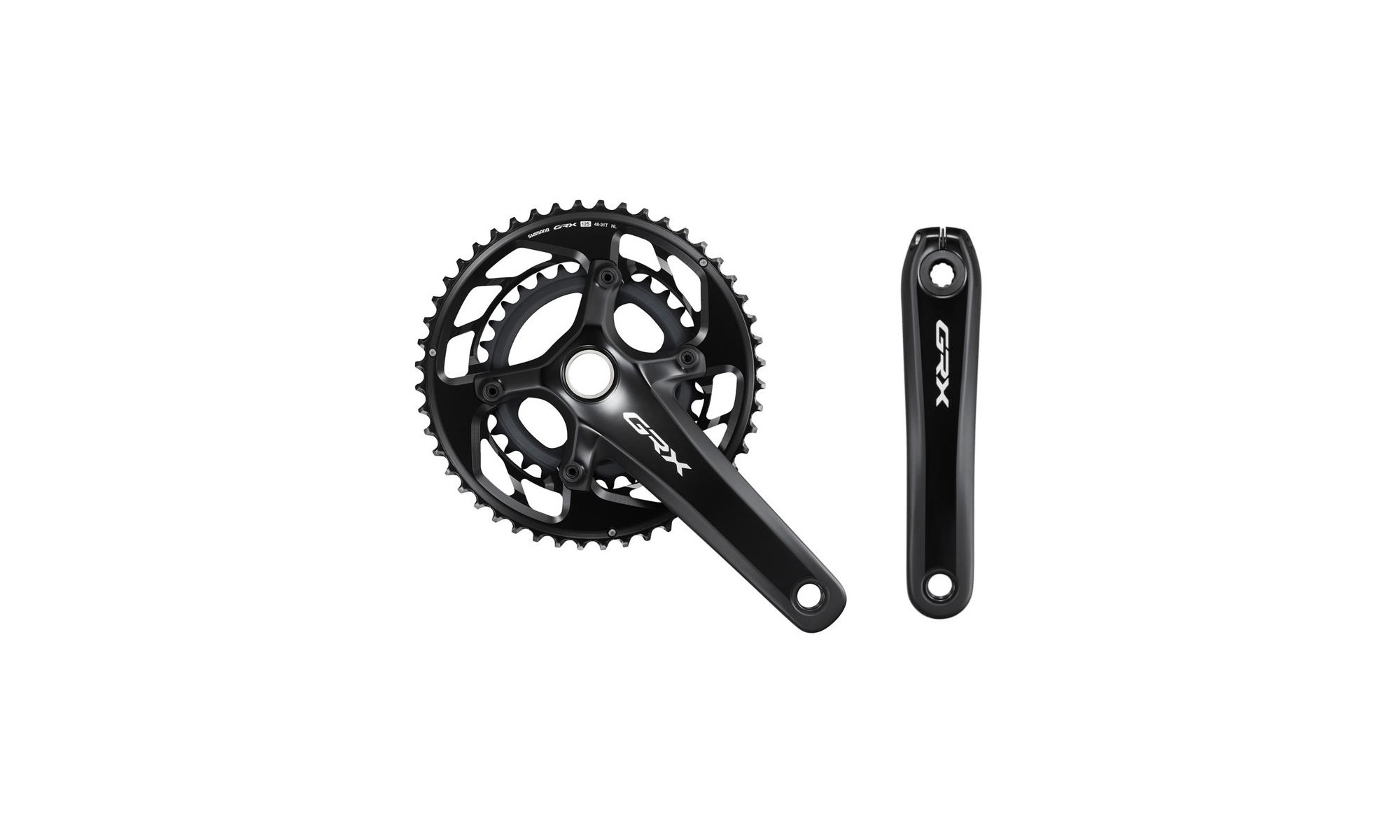 Блок передних звезд Shimano GRX FC-RX820-2 172.5mm 2x12-speed 48x31T 