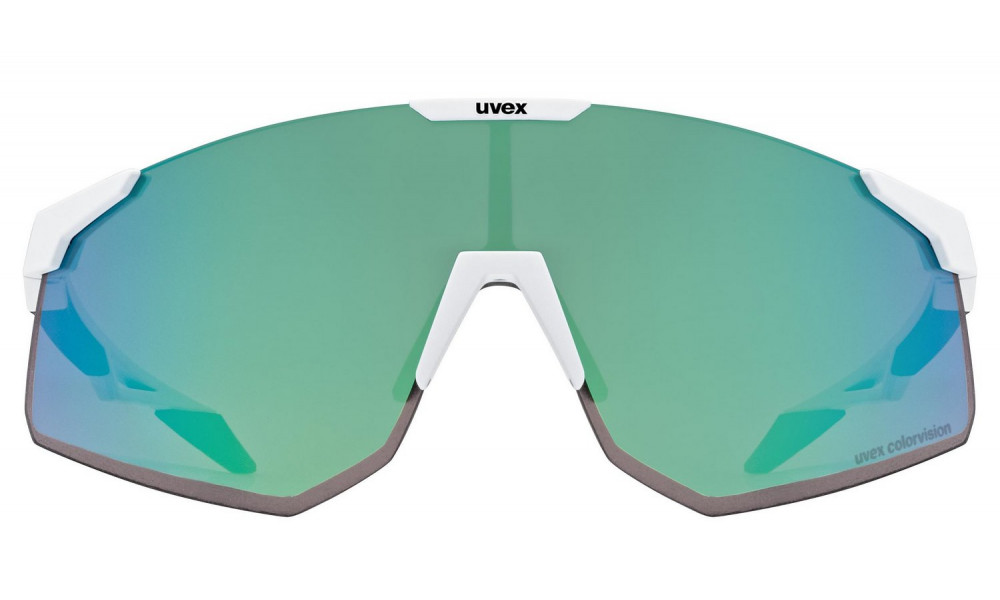 Очки Uvex pace perform S CV white matt / mirror green - 5