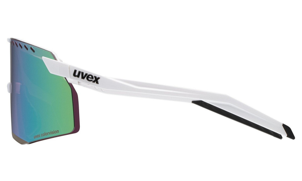 Очки Uvex pace stage CV white matt / mirror green - 4