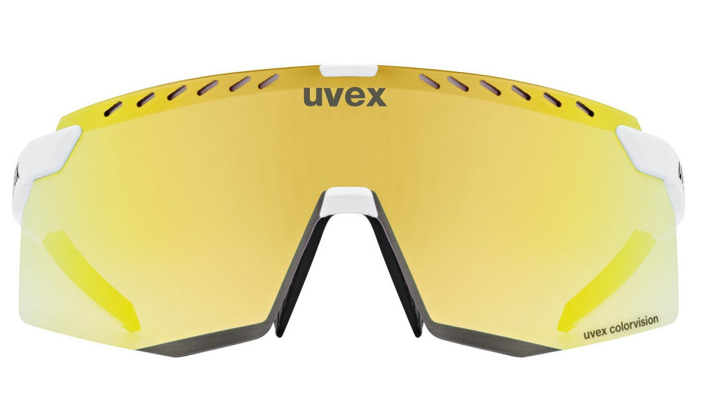 Очки Uvex pace stage CV white matt / mirror gold - 5